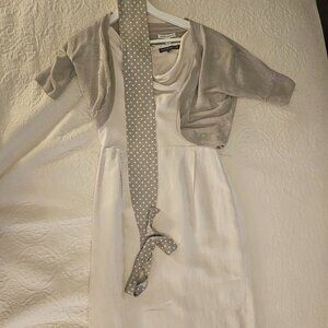Summer Linen Dress with matching belt and shrug